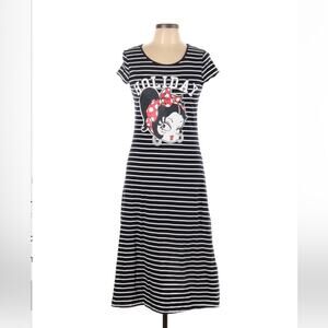 Puella striped graphic print maxi dress, size L